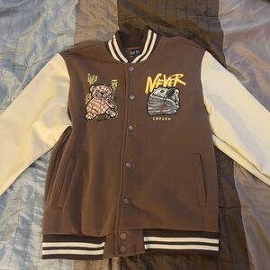 Mens Brown and Cream Jacket